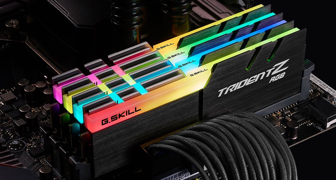 G.SKILL 128GB DDR4 3200MHz Kit(4x32GB) Trident Z RGB