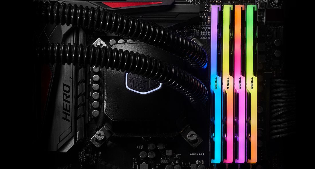 G.SKILL 128GB DDR4 3200MHz Kit(4x32GB) Trident Z RGB