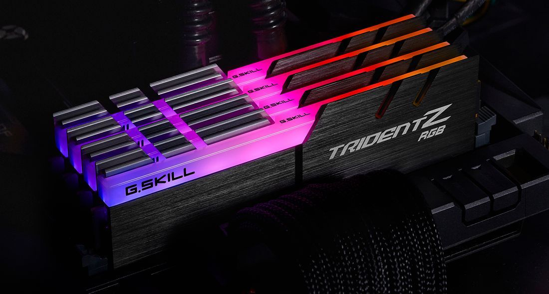 G.SKILL 64GB DDR4 3600MHz Kit(4x16GB) Trident Z RGB