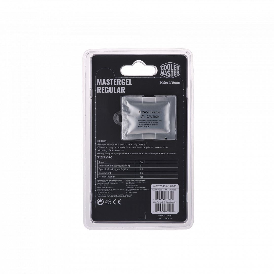 Cooler Master MasterGel Regular Hővezető Paszta 1,5g