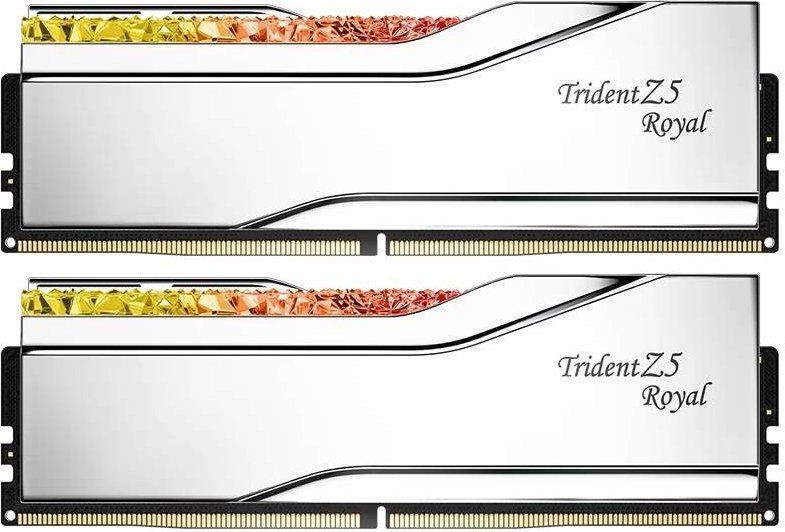 G.SKILL 32GB DDR5 6400MHz Kit(2x16GB) Trident Z5 Royal RGB Silver