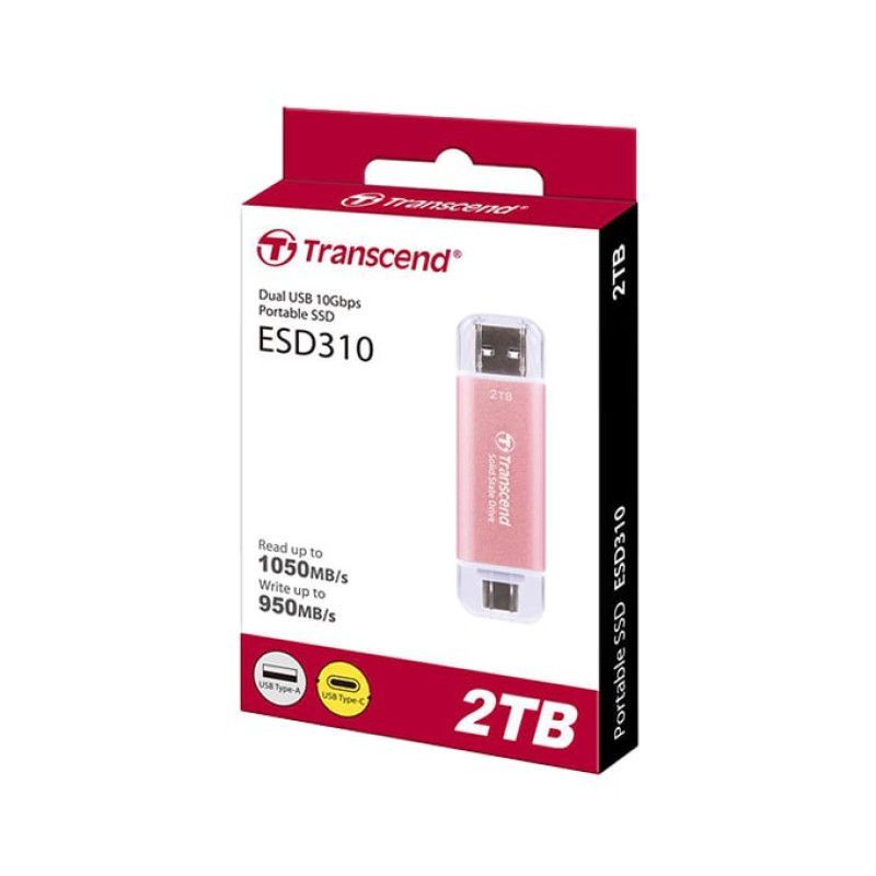 Transcend 2TB USB3.0/USB Type-C ESD310C Pink