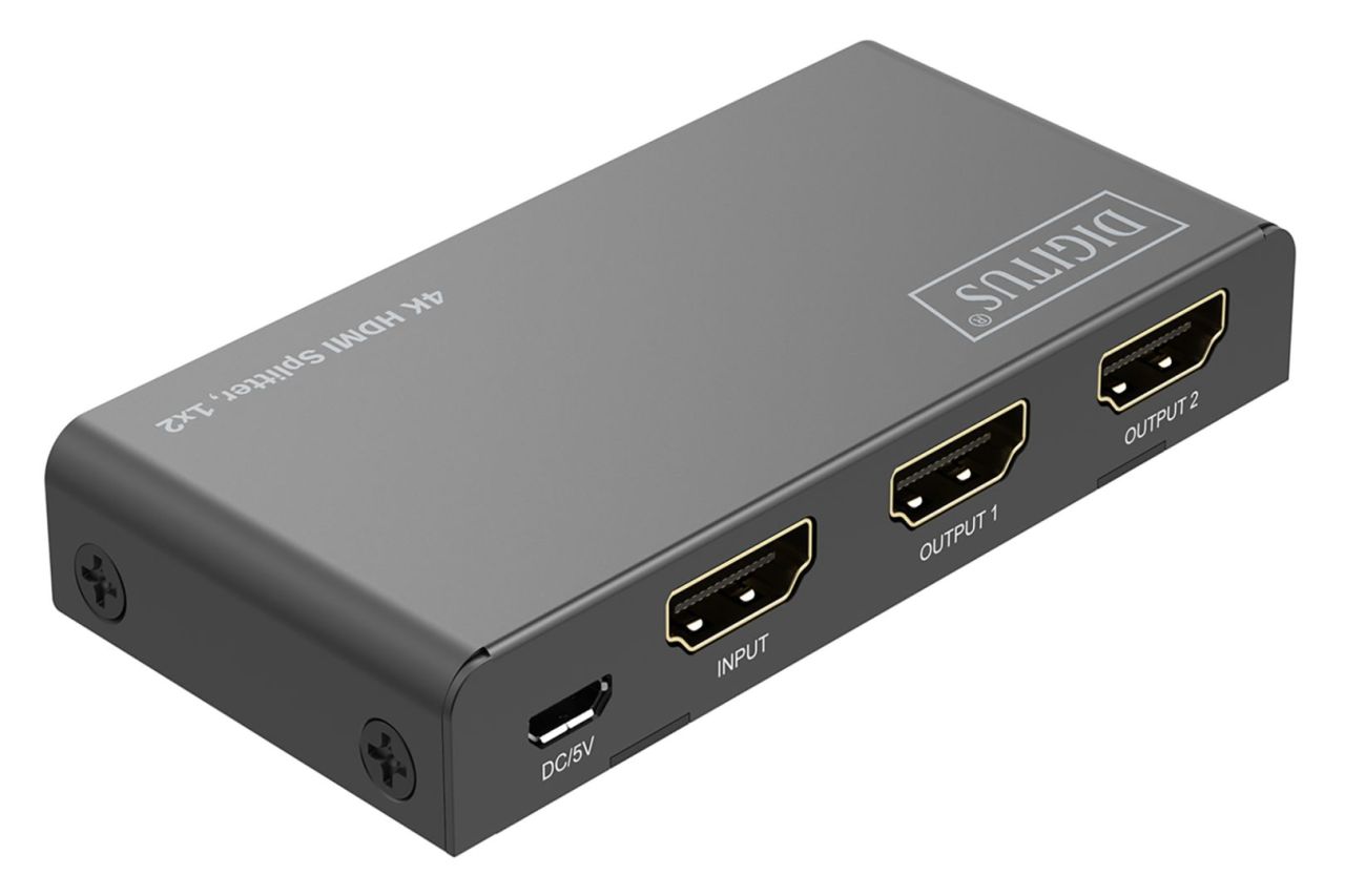 Digitus DS-55336 4K HDMI Splitter 1x2 Black