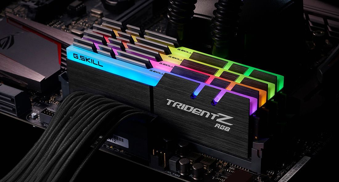 G.SKILL 64GB DDR4 3600MHz Kit(4x16GB) Trident Z RGB