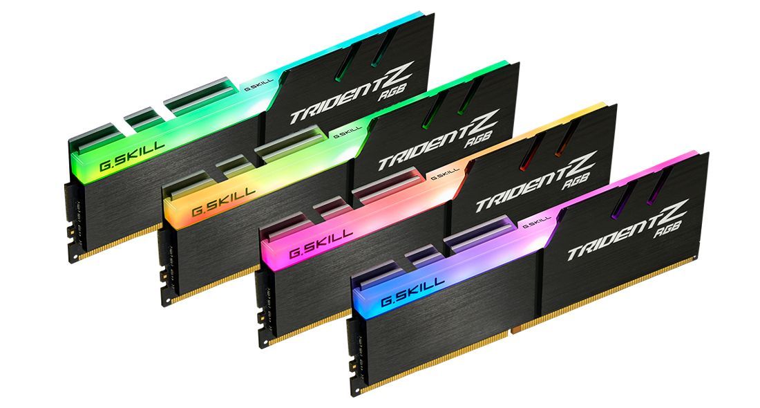 G.SKILL 64GB DDR4 3200MHz Kit(4x16GB) Trident Z RGB