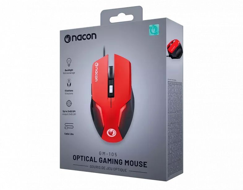 Nacon GM-105 Gaming Mouse Red