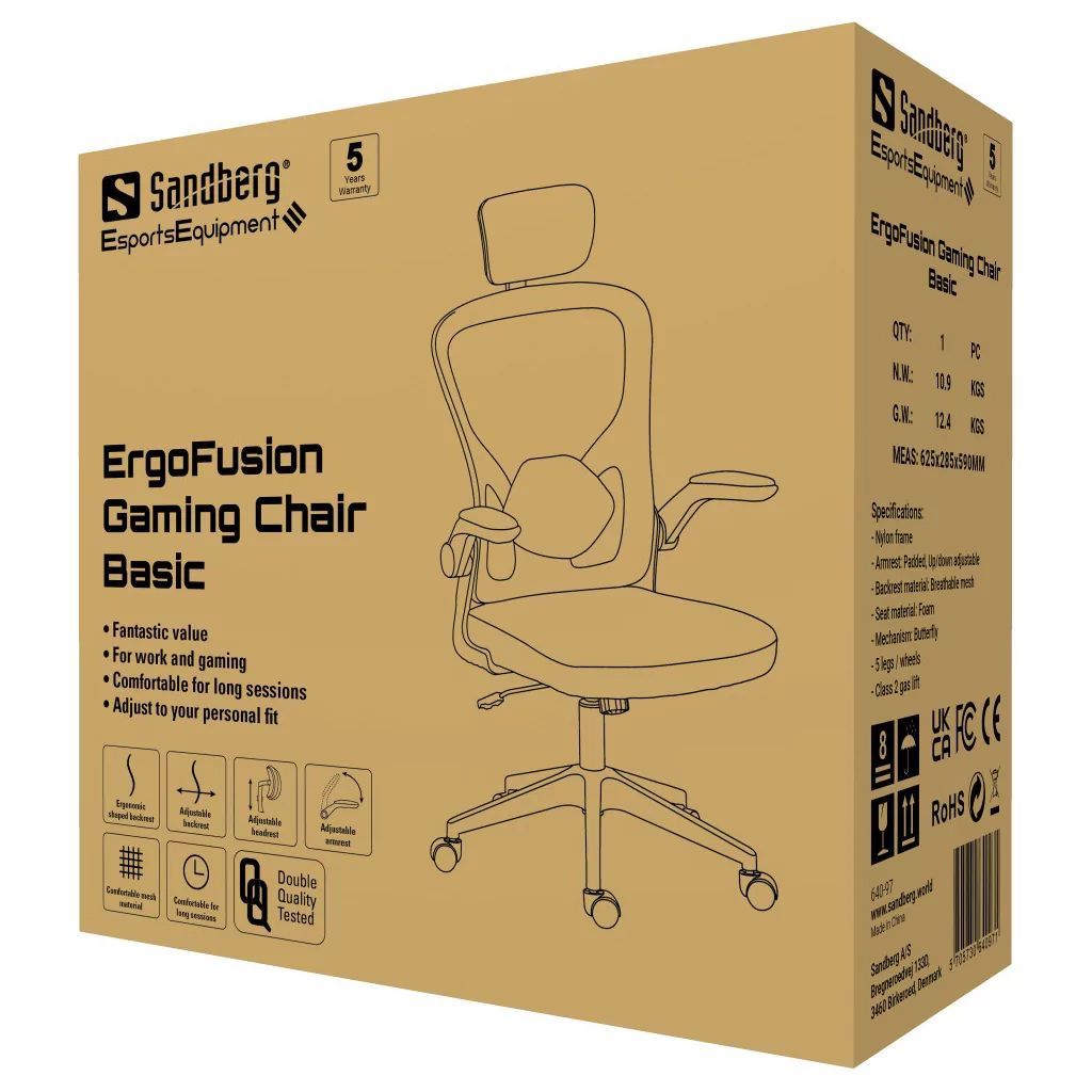 Sandberg ErgoFusion Basic Gaming Chair Black