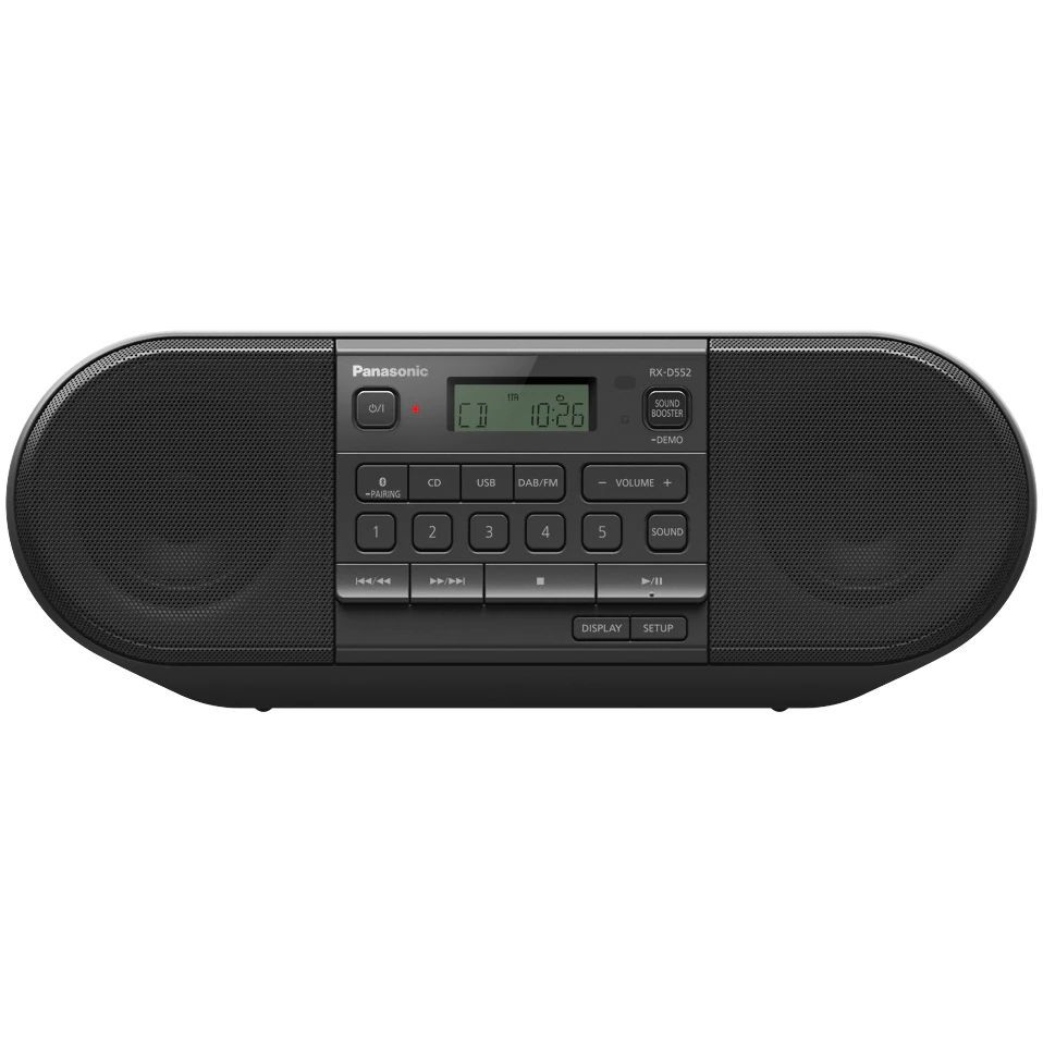 Panasonic RX-D552E-K CD Radio Recorder Black