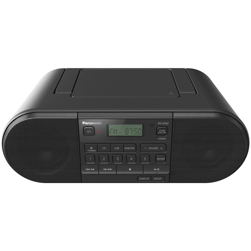 Panasonic RX-D552E-K CD Radio Recorder Black