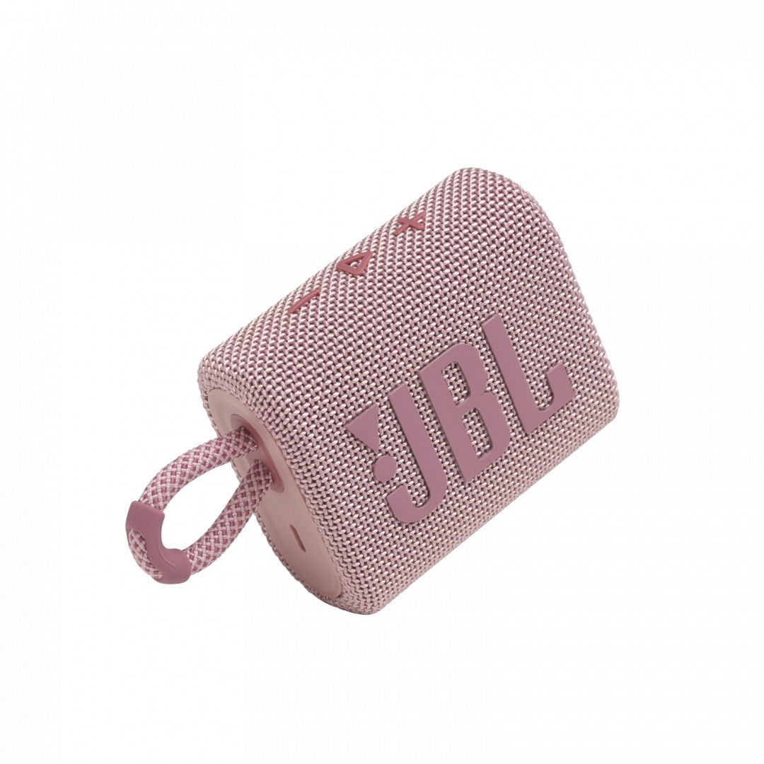 JBL Go 3 Bluetooth Portable Waterproof Speaker Pink