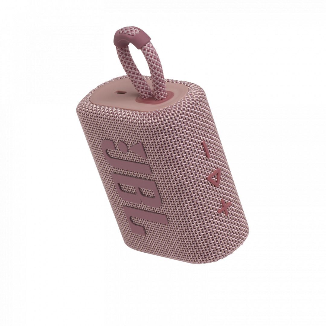 JBL Go 3 Bluetooth Portable Waterproof Speaker Pink