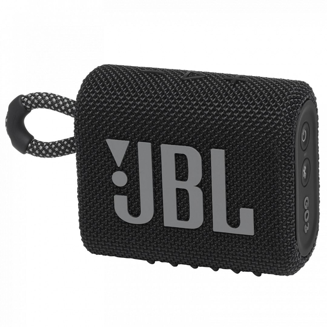 JBL Go 3 Bluetooth Portable Waterproof Speaker Black