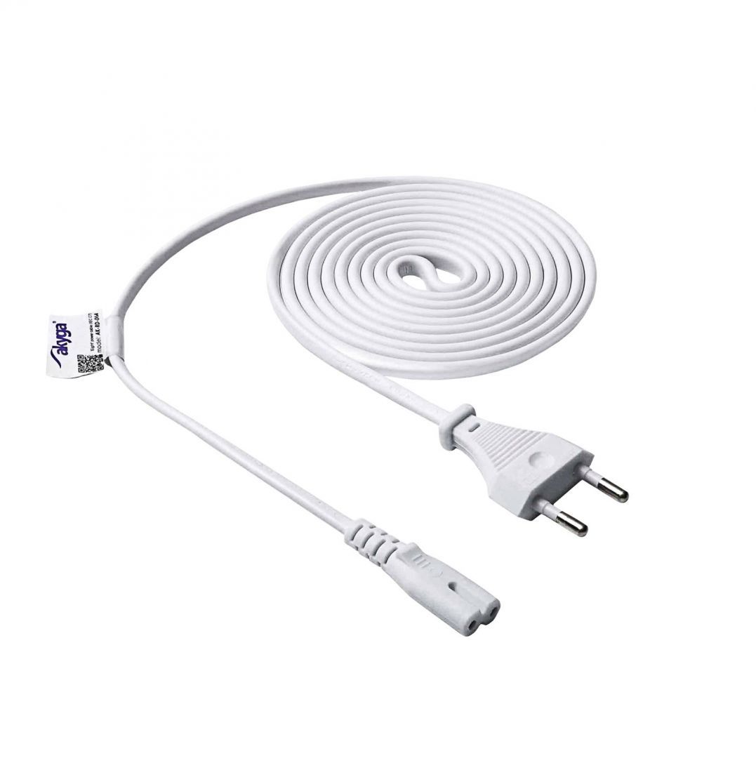 Akyga AK-RD-06A Power Cable Eight CCA CEE 7/16 / IEC C7 1,5m White