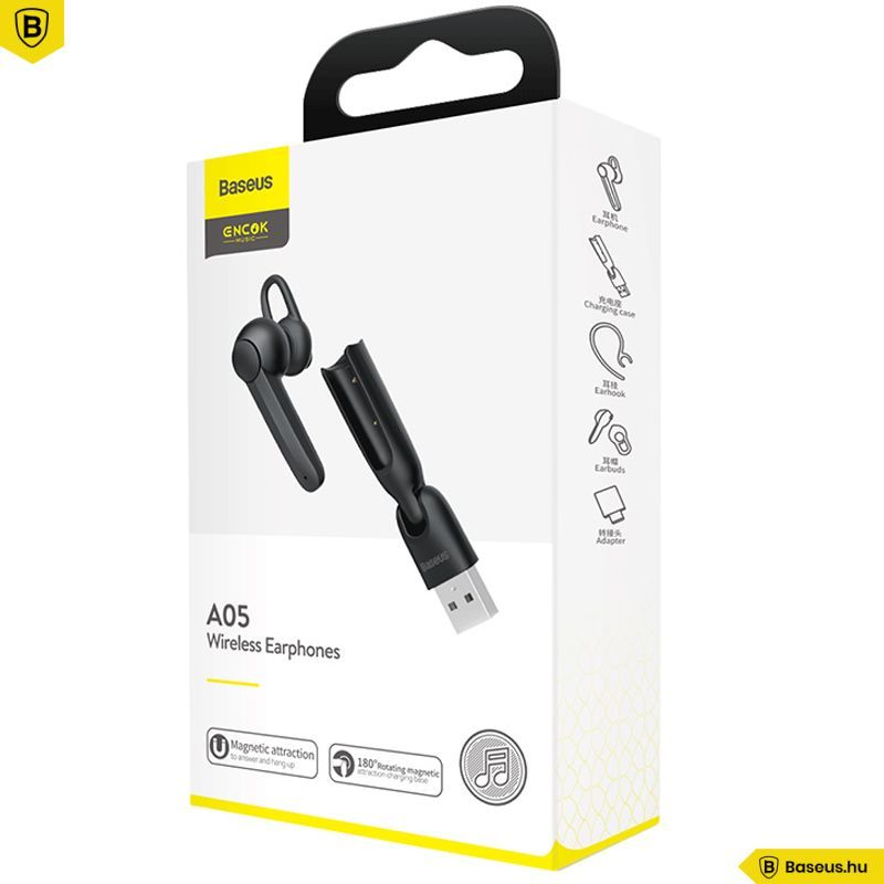 Baseus A05 Bluetooth Headset Black