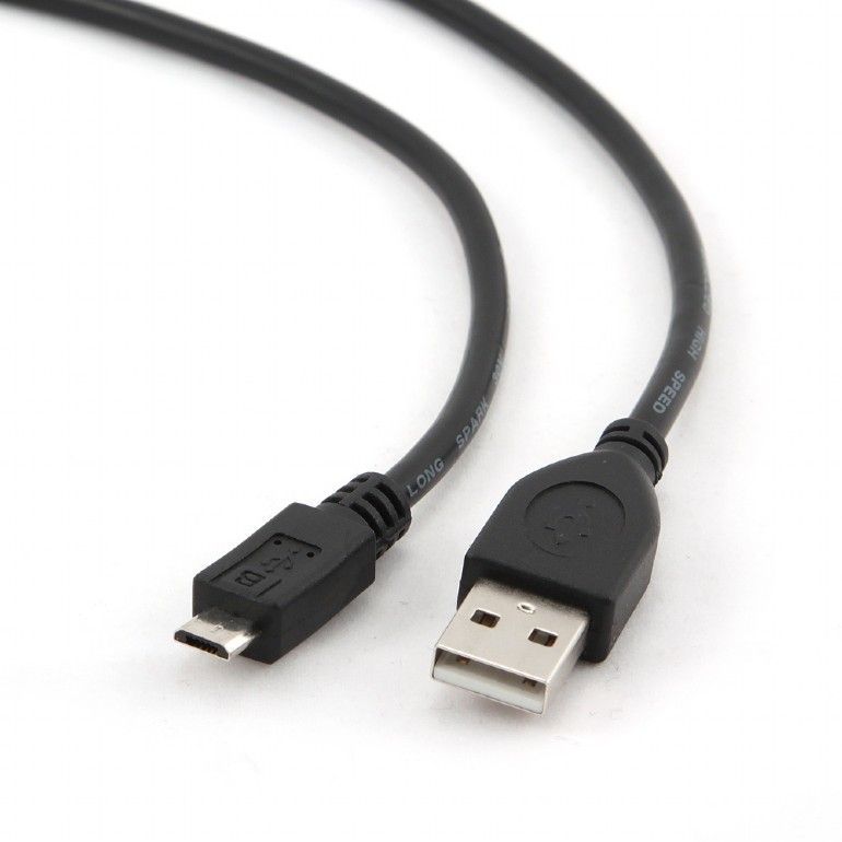 Gembird CCP-MUSB2-AMBM- micro USB cable 2.0 AM-MBM5P 1m Black