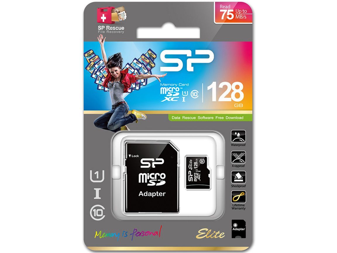 Silicon Power 128GB microSDXC Class 10 UHS-I + adapterrel