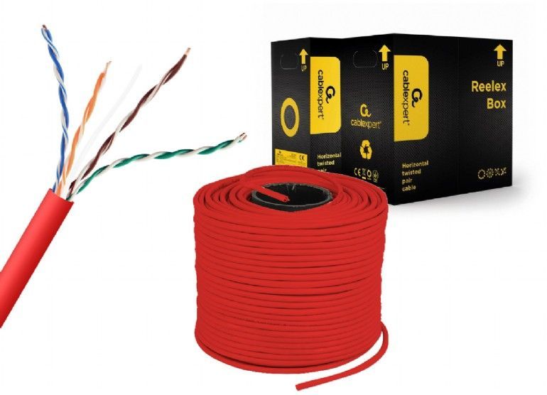 Gembird CAT5e U-UTP Installlation cable 305m Red Gembird CAT5e U-UTP Installlation cable 305m Red