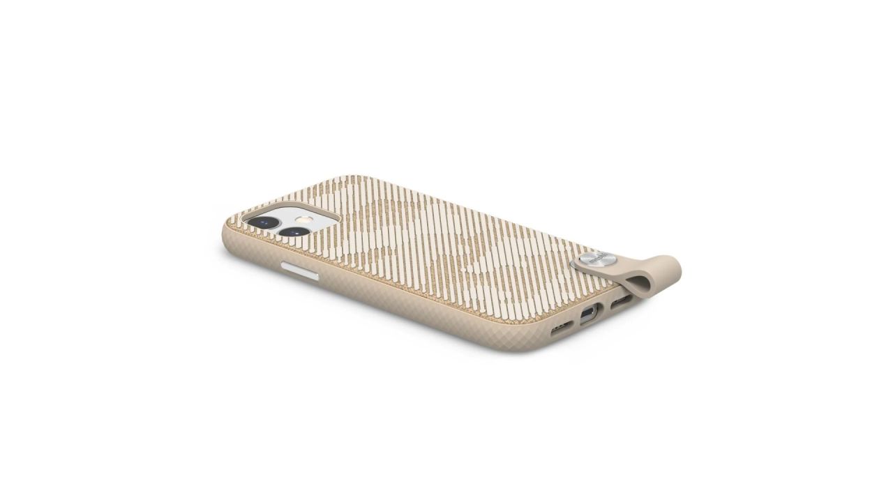 Moshi Altra Slim Hardshell Case with Strap iPhone 12 mini Sahara Beige