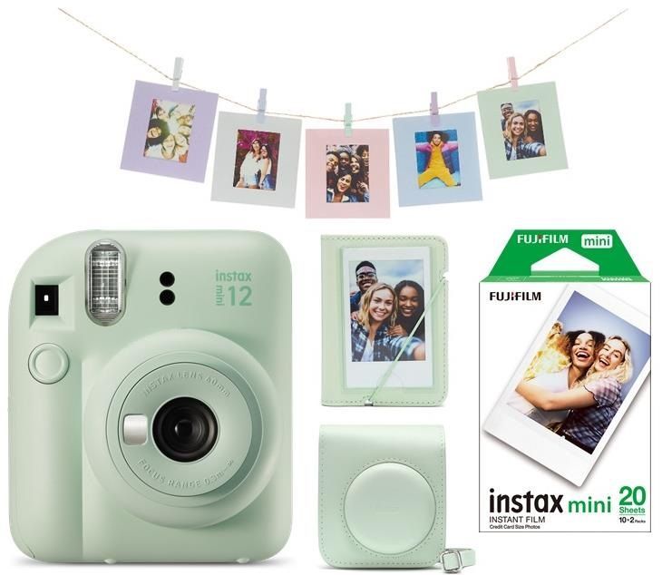 Fujifilm Instax Mini 12 Mint Green Csomag