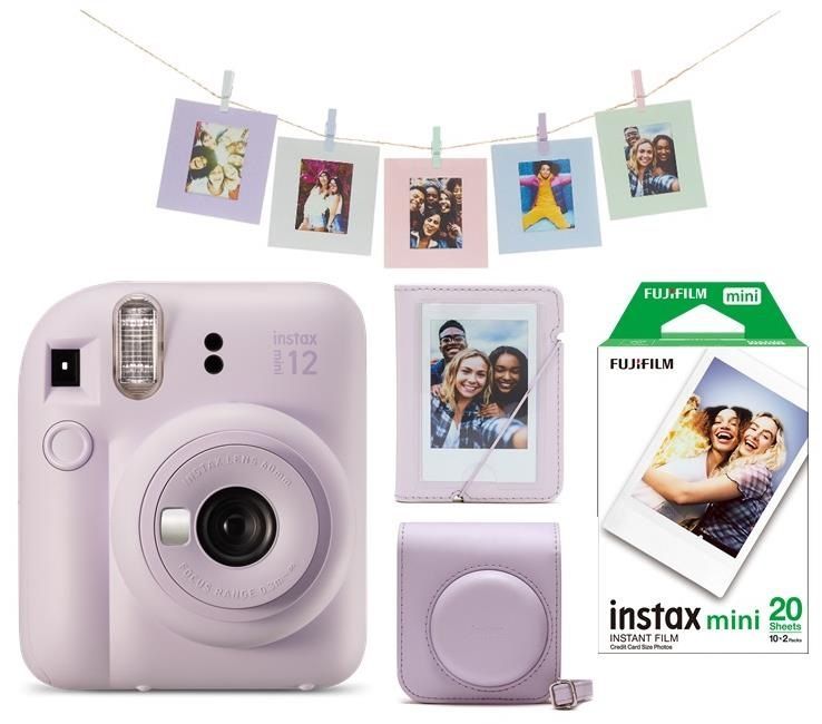 Fujifilm Instax Mini 12 Lilac Purple Csomag