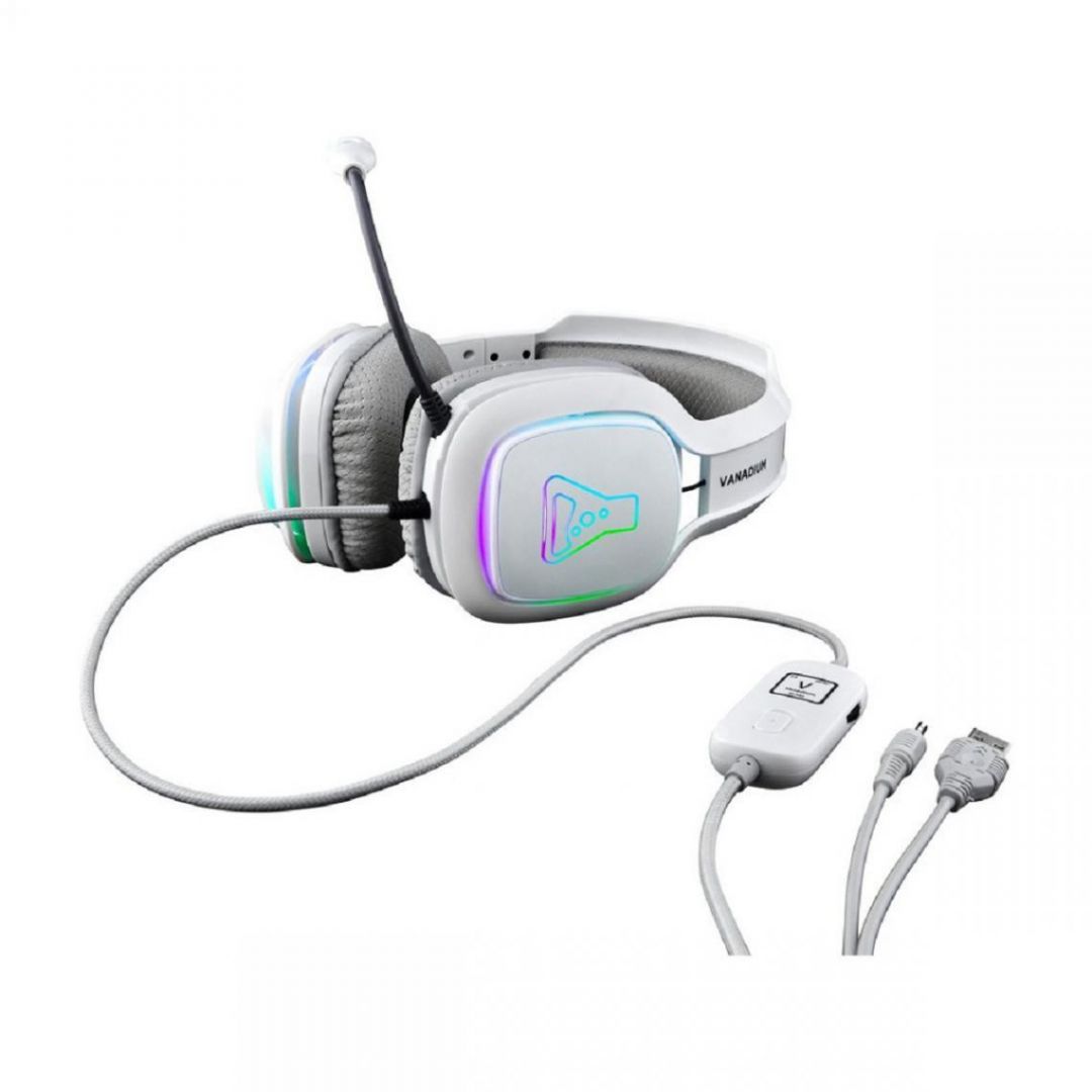 The G-Lab Korp Vanadium Gaming Headset White