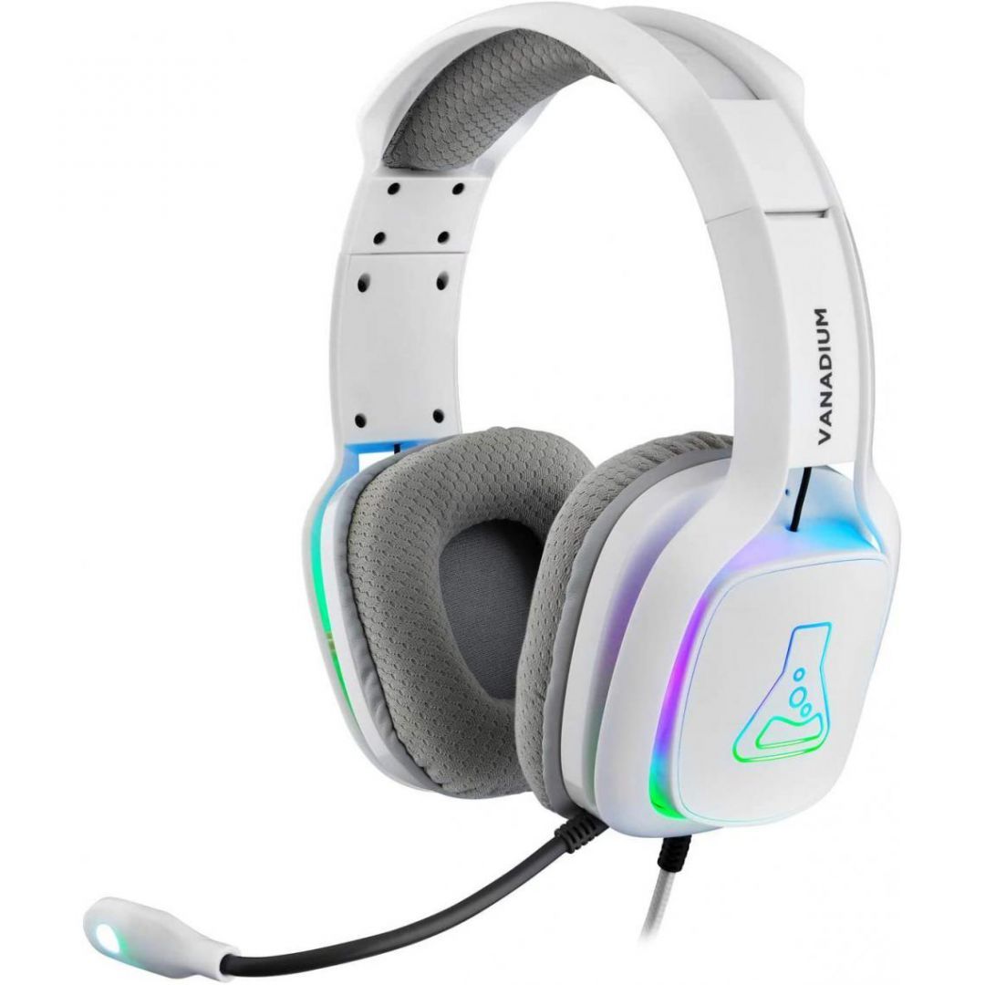 The G-Lab Korp Vanadium Gaming Headset White