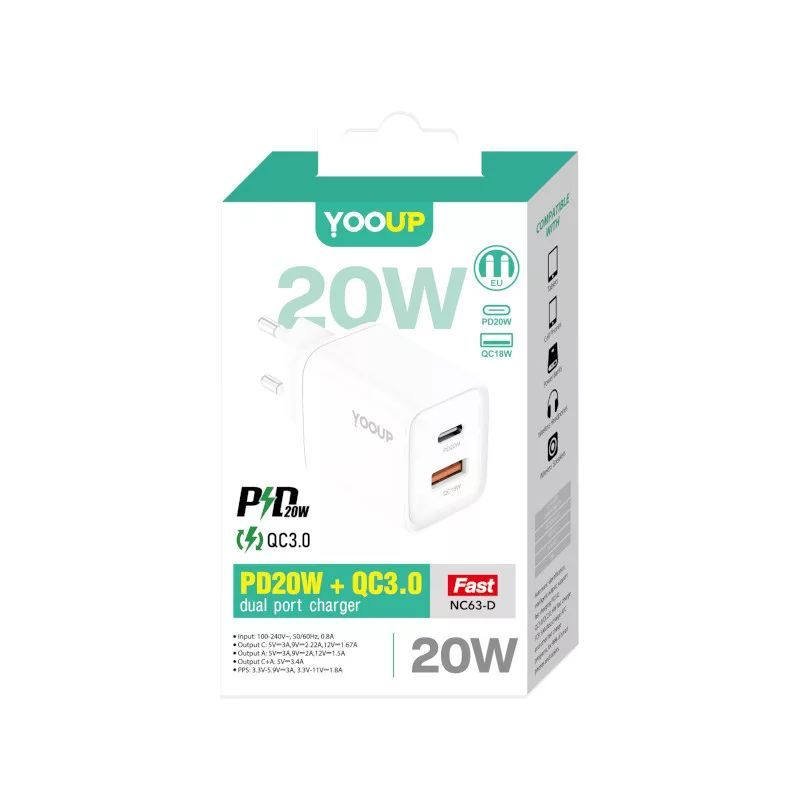 YOOUP NC63-D 20W Adapter White