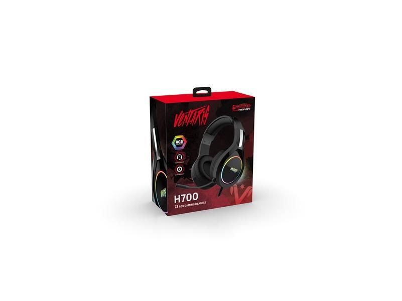 Ventaris H700 RGB 7.1 Gamer Headset Black