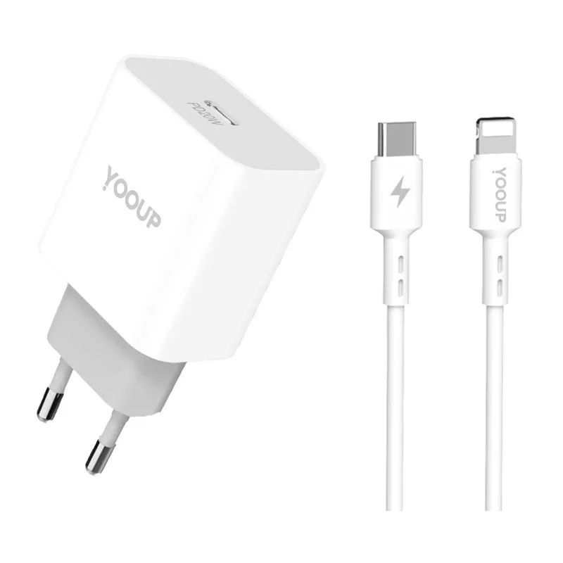 YOOUP NC60-C 20W Lightning cable 1m White