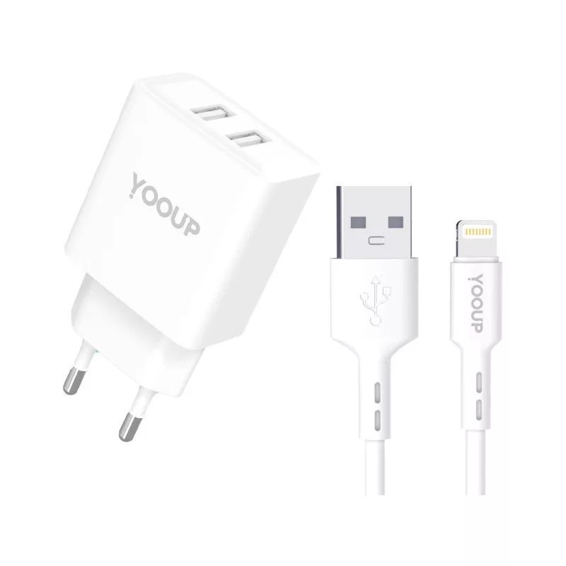 YOOUP NC76-B 12W Lightning cable 1m White