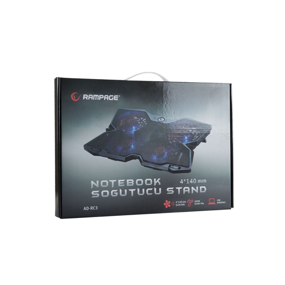 Rampage AD-RC3 Notebook hűtőpad Black