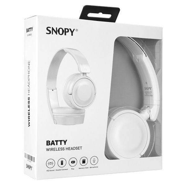 Snopy SN-XBK33 Batty Bluetooth Headset White