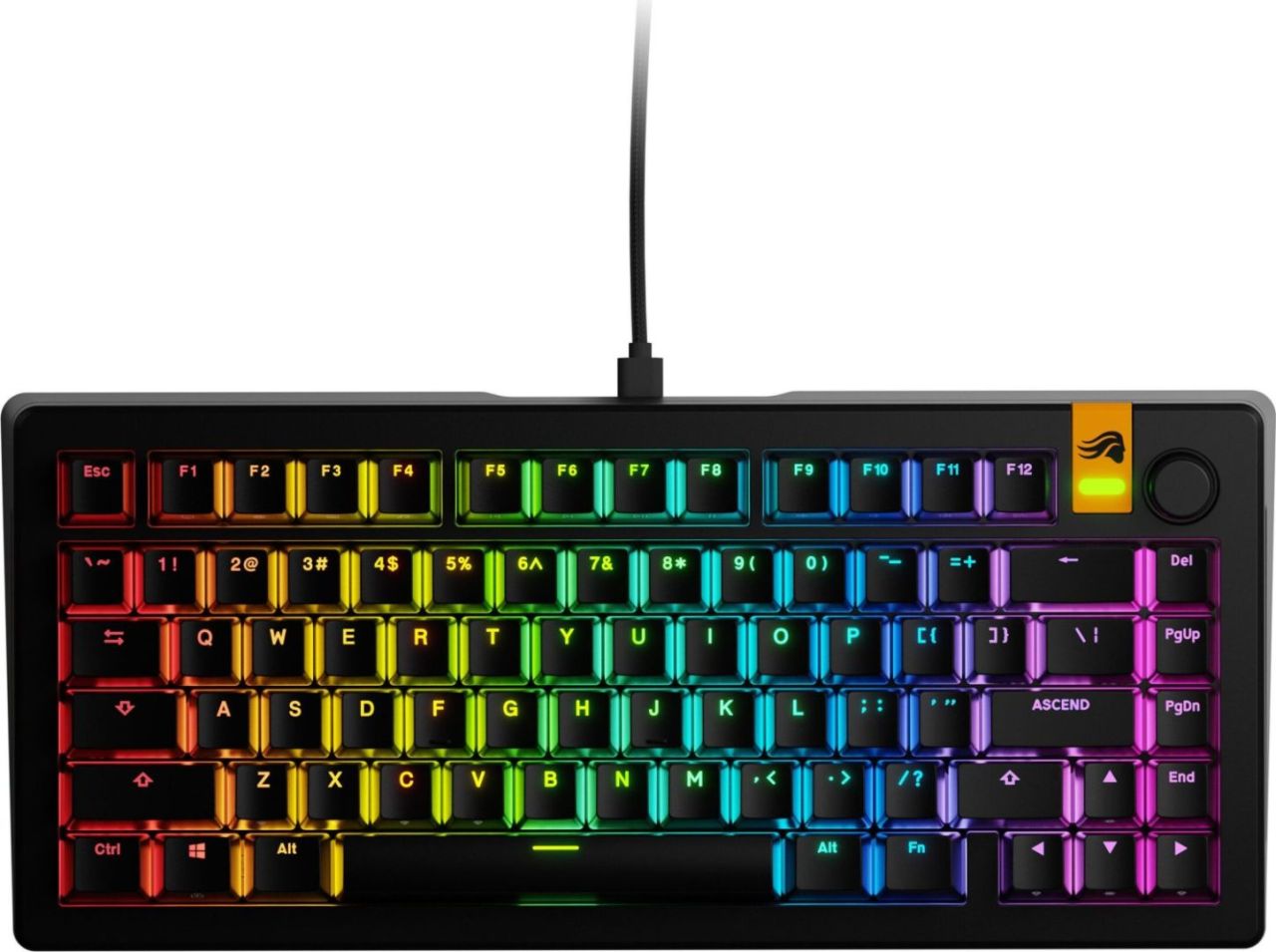 Glorious GMMK 3 HE 75% Prebuilt RGB Mechanical Gaming Keyboard Black UK Glorious GMMK 3 HE 75% Prebuilt RGB Mechanical Gaming Keyboard Black UK