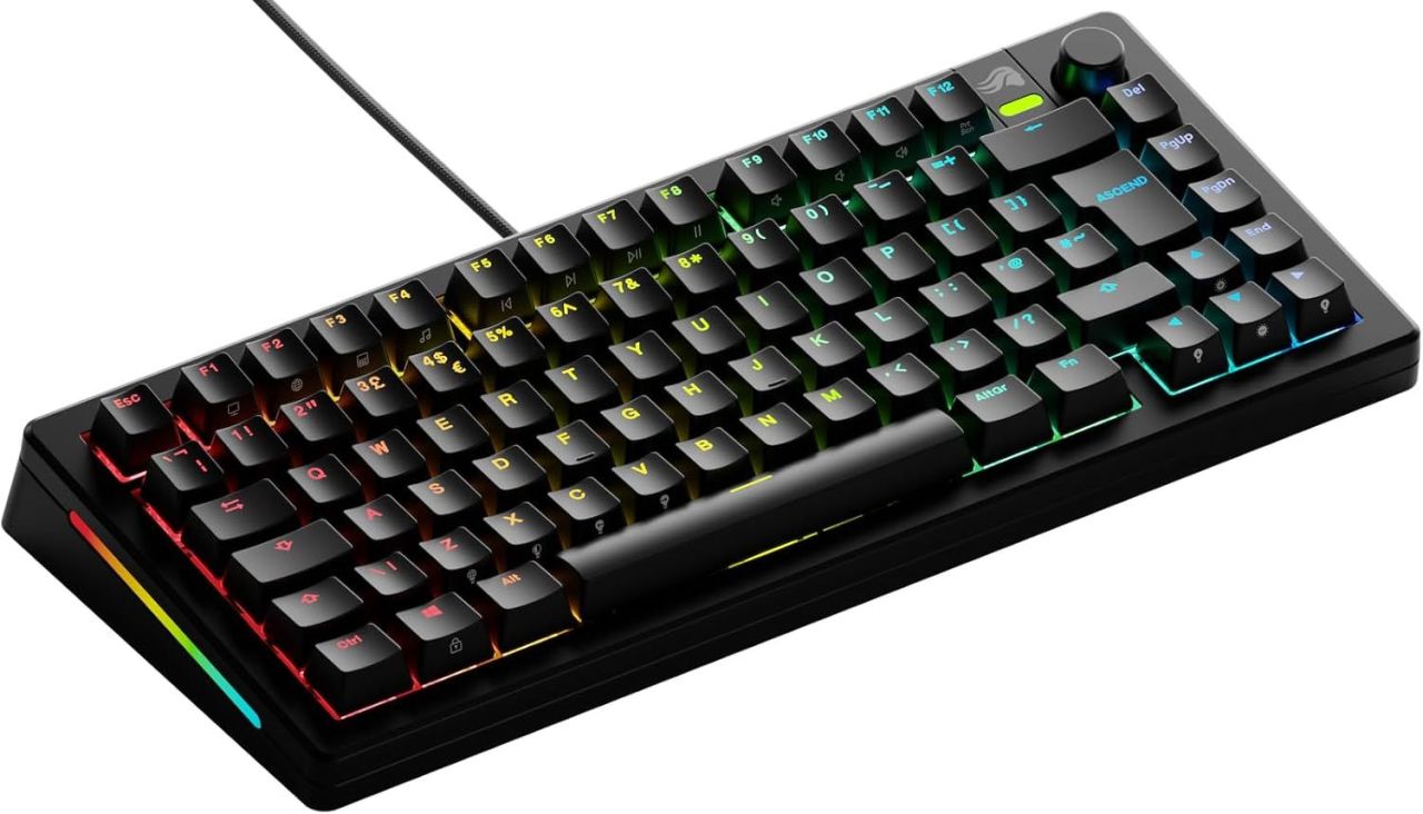 Glorious GMMK 3 75% Prebuilt RGB Mechanical Gaming Keyboard Black UK Glorious GMMK 3 75% Prebuilt RGB Mechanical Gaming Keyboard Black UK