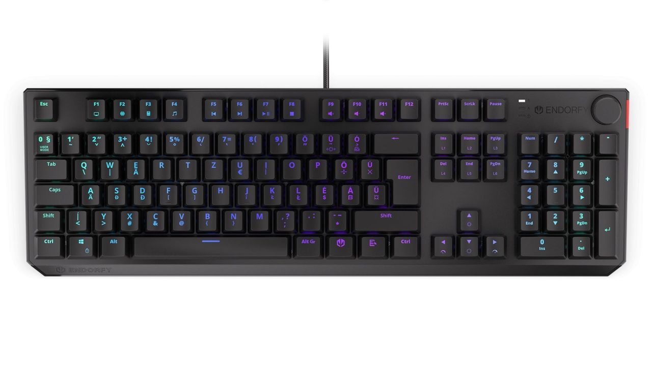 Endorfy Thock Kailh Brown Switch RGB Gaming Mechanical Keyboard HU