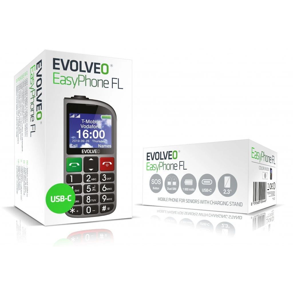 Evolveo EasyPhone EP-801 FL DualSIM Silver