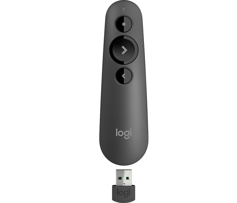 Logitech R500 Laser Presentation Remote Wireless Presenter Red Laser Black