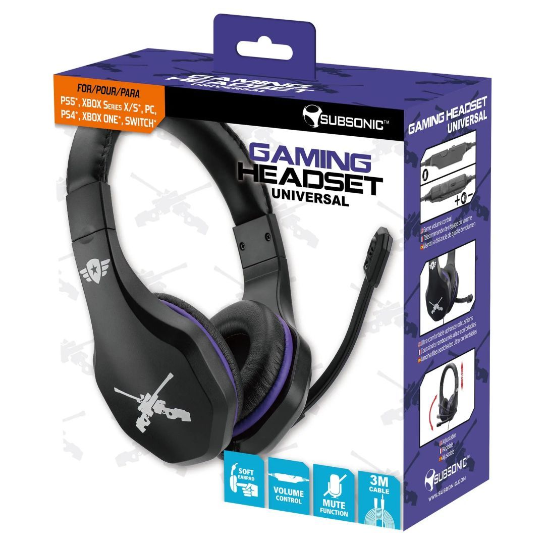 Subsonic Battle Royal Gaming Headset Black