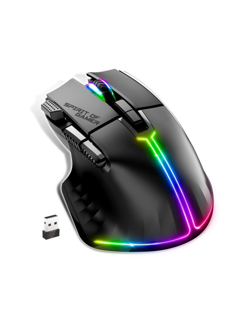 Spirit Of Gamer Pro-M5 RGB Dark Wireless Black