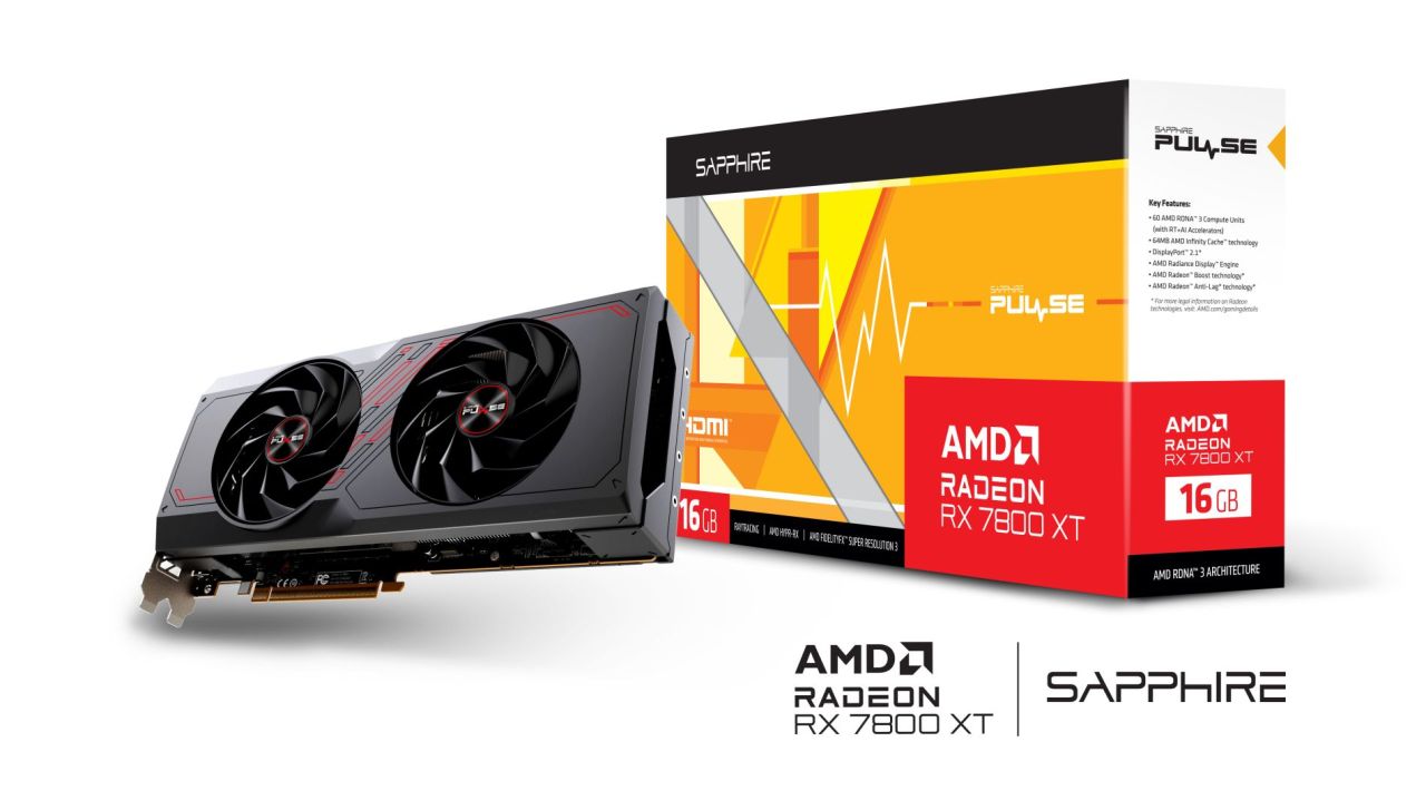 Sapphire Radeon RX7800 XT 16GB DDR6 Pulse