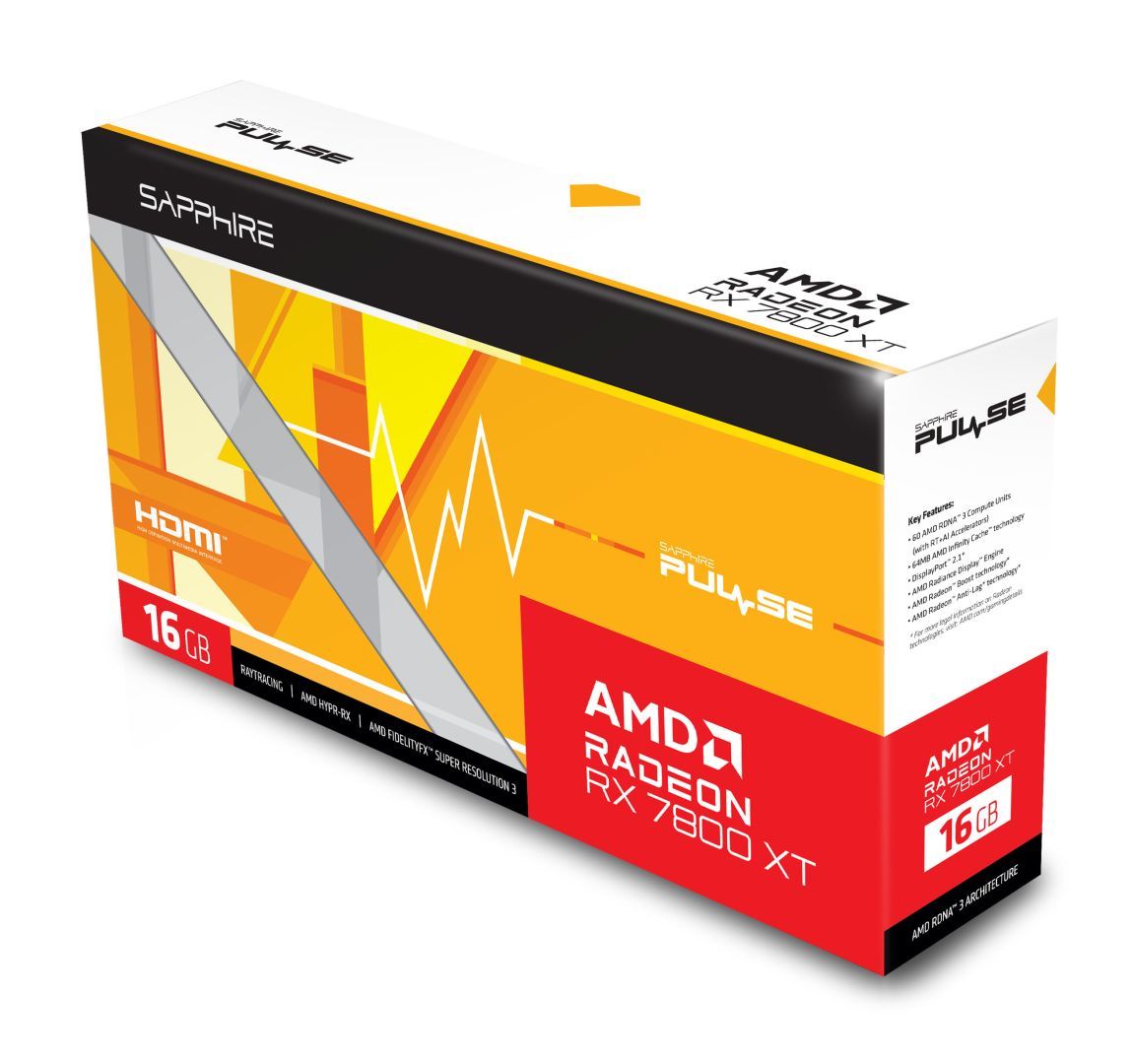 Sapphire Radeon RX7800 XT 16GB DDR6 Pulse