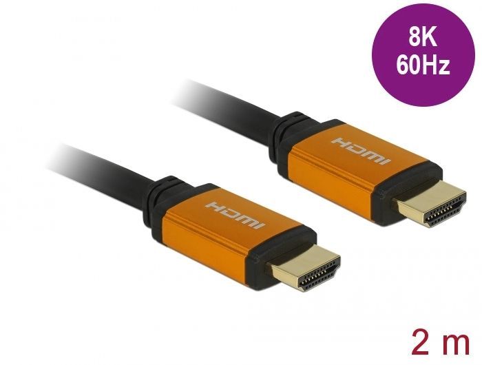 DeLock Ultra High Speed HDMI Cable 48 Gbps 8K 60 Hz 2m DeLock Ultra High Speed HDMI Cable 48 Gbps 8K 60 Hz 2m