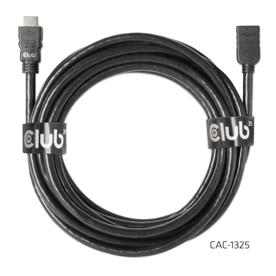 Club3D High Speed HDMI Extension Cable 4K60Hz M/F 5m Black Club3D High Speed HDMI Extension Cable 4K60Hz M/F 5m Black