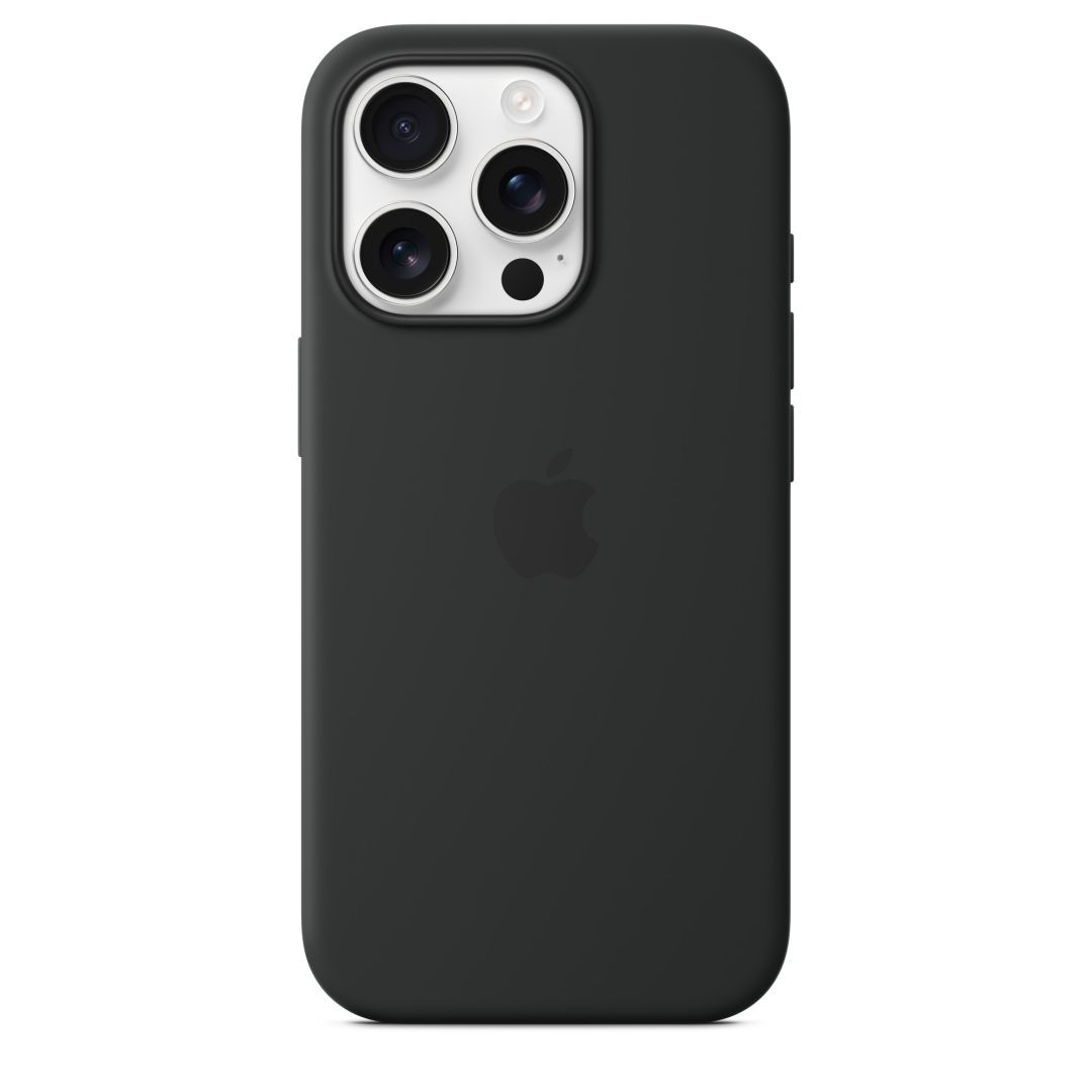 Apple iPhone 16 Pro Silicone Case with MagSafe Black Apple iPhone 16 Pro Silicone Case with MagSafe Black