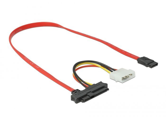 DeLock Cable SAS SFF-8482 + Power > 1 x SATA 7 pin 0,5 m