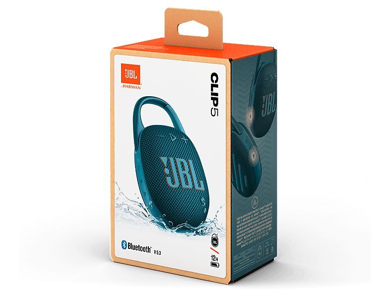 JBL Clip5 Bluetooth Ultra-portable Waterproof Speaker Blue