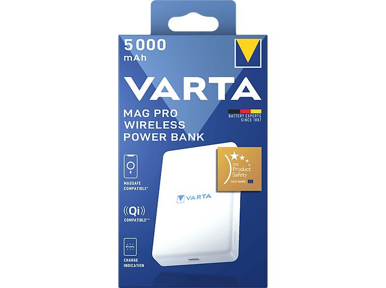 Varta Mag Pro Wireless 100000mAh PowerBank White