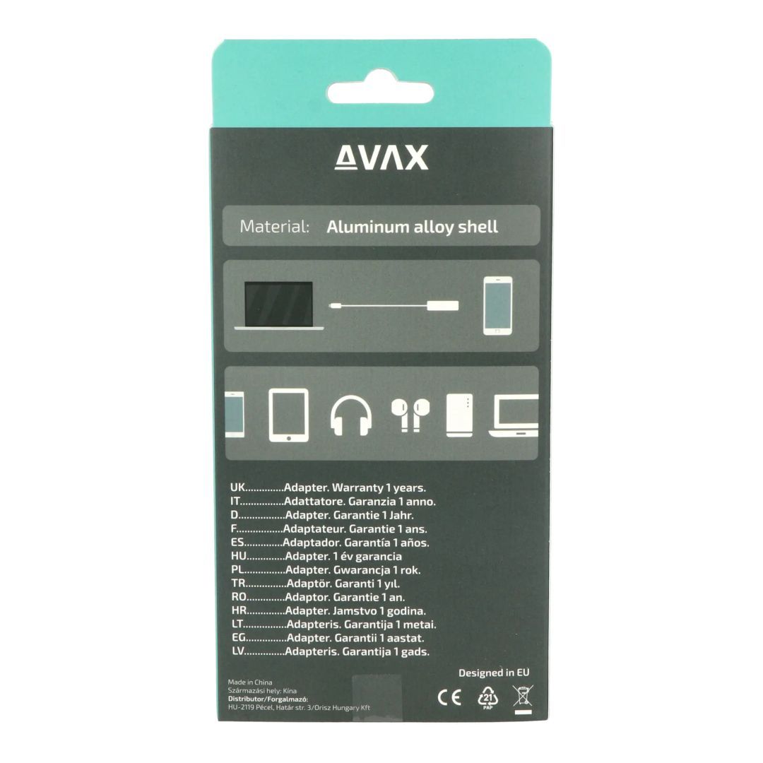 Avax HB601 CONNECT+ 4-port USB3.0 HUB Black