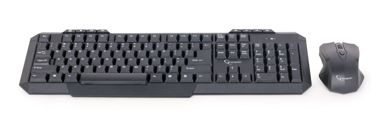 Gembird KBS-WM-02 Wireless Keyboard Combo Black US