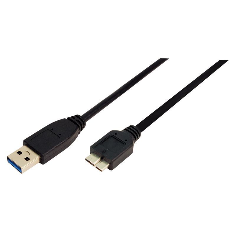Logilink CU0027 USB3.0 Connection A->B microUSB cable 2m Black Logilink CU0027 USB3.0 Connection A->B microUSB cable 2m Black